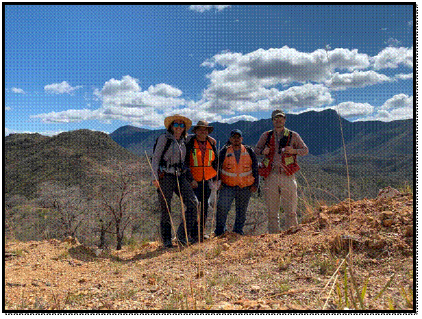 Riverside geologists at Los Cuarentas