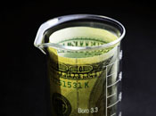 Beaker of money